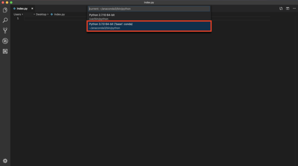 Visual Studio Code Python 実行3