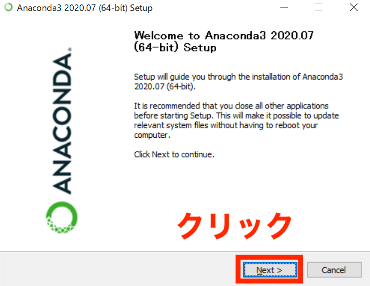 Anaconda Windows 9